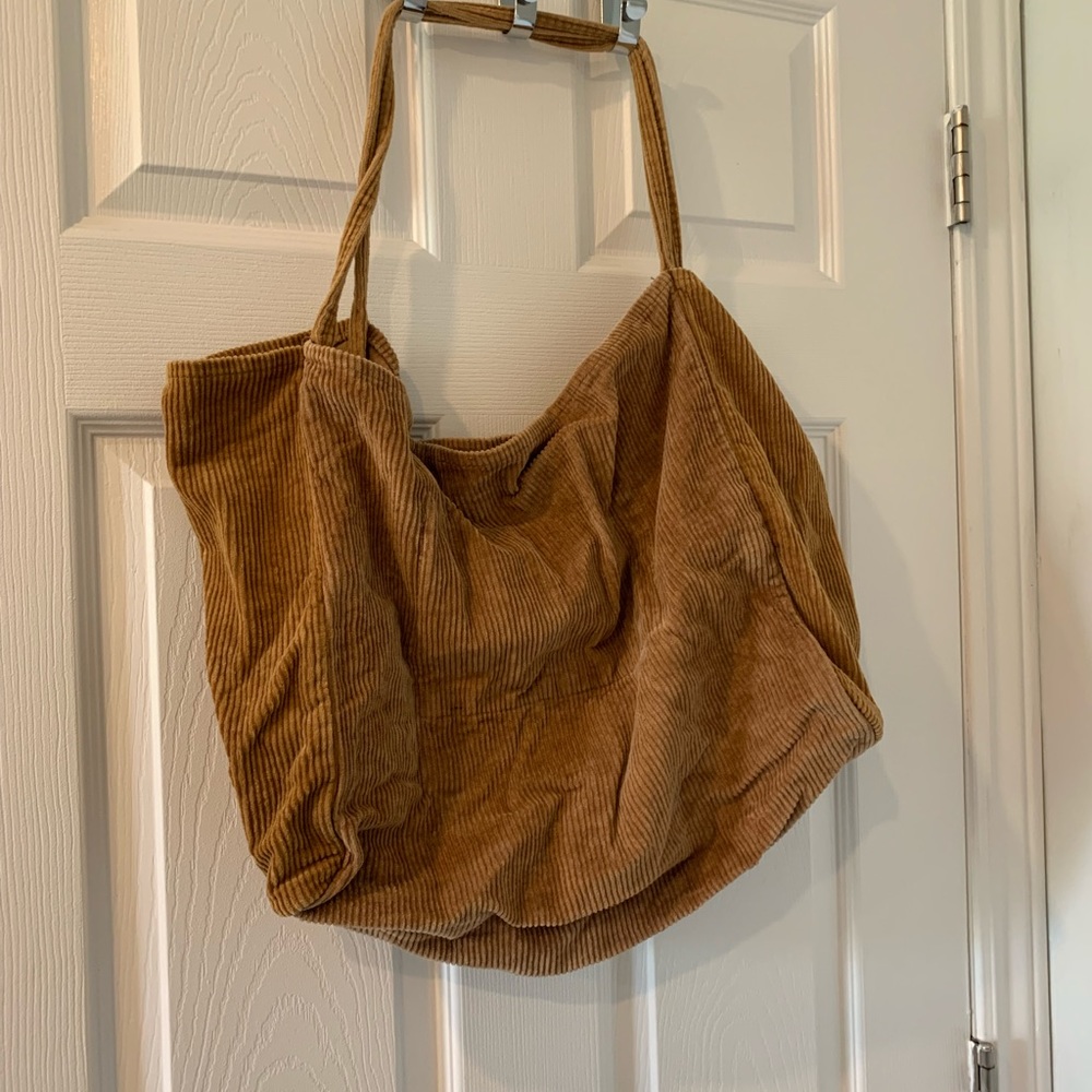 corduroy tote bag